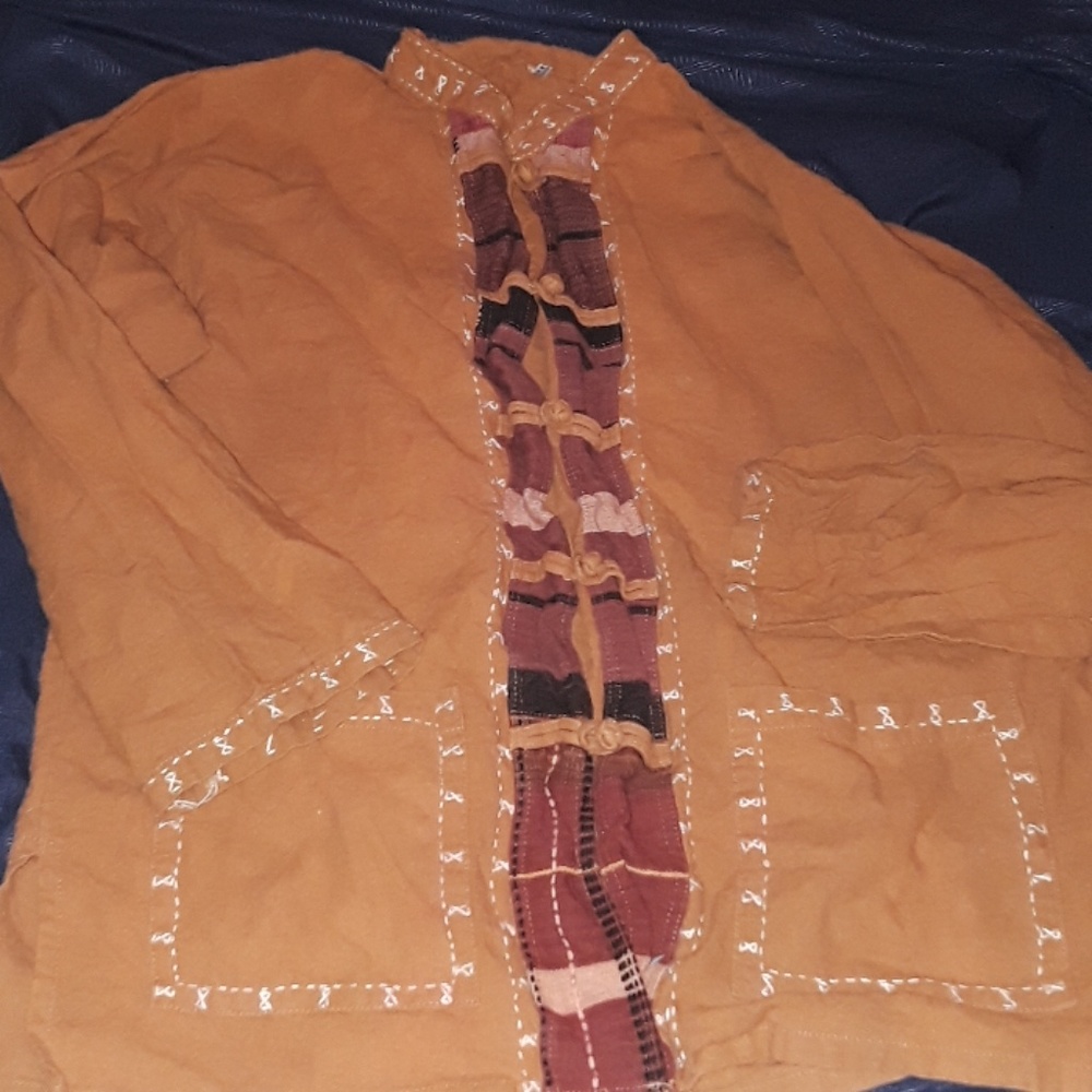 Asian Style Shirt Cotton Made in Thailand Size XL